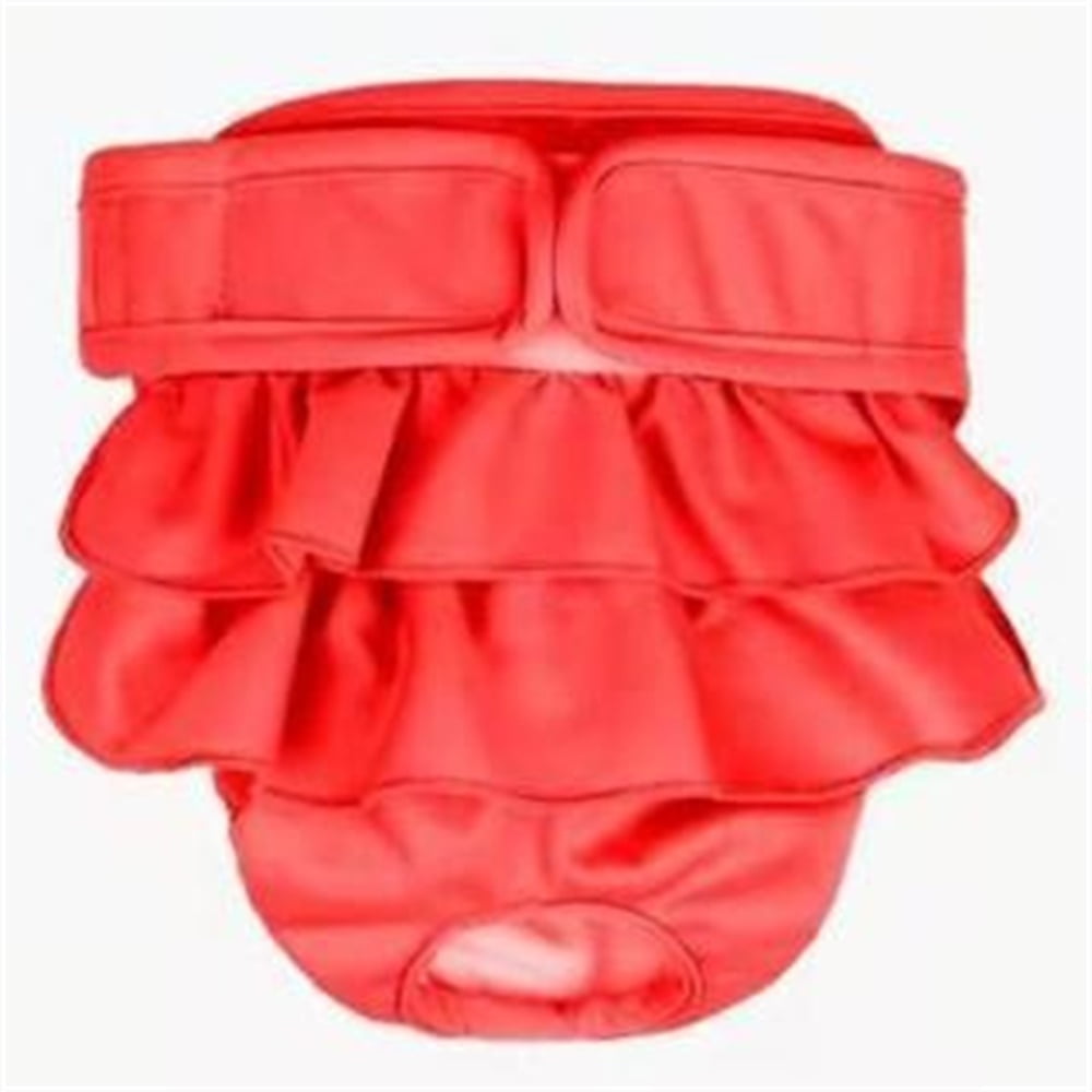 3 Packs Washable Female Dog Diapers, Durable Pet Skirt for Dog Dress, Reusable Pet Diapers and Puppies Dogs Heat Panties for Girl Dogs Menstrual Periods