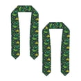 thumbnail image 2 of Haiem Dinosaurs and Flowers Pattern Graduation Stole 2024 | Premium Satin Sash for Graduation Ceremony, 2 of 7