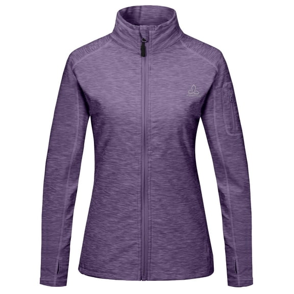 Dasawamedh Women's Running Sport Track Jacket Full Zip Workout Athletic Fitness Jackets for Training With Thumb Holes Size S