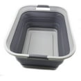 thumbnail image 2 of SAMMART Collapsible Plastic Laundry Basket - Foldable Pop Up Storage Container/Organizer - Portable Washing Tub - Space Saving Hamper/Basket, 2 of 8