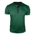 thumbnail image 4 of hotojiny Mens Henley Shirts Stylish Short Sleeve Casual Summer Basic T Shirts Classic Fit Button Vintage Lightweight Tee Tops, 4 of 6