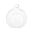 thumbnail image 1 of (1 paquete) (bola de fondo plano de 6 cm) bola colgante de vidrio bola colgante de interior, puede colgar candelabro de cristal, maceta de bola redonda transparente, vidrio, 1 of 5