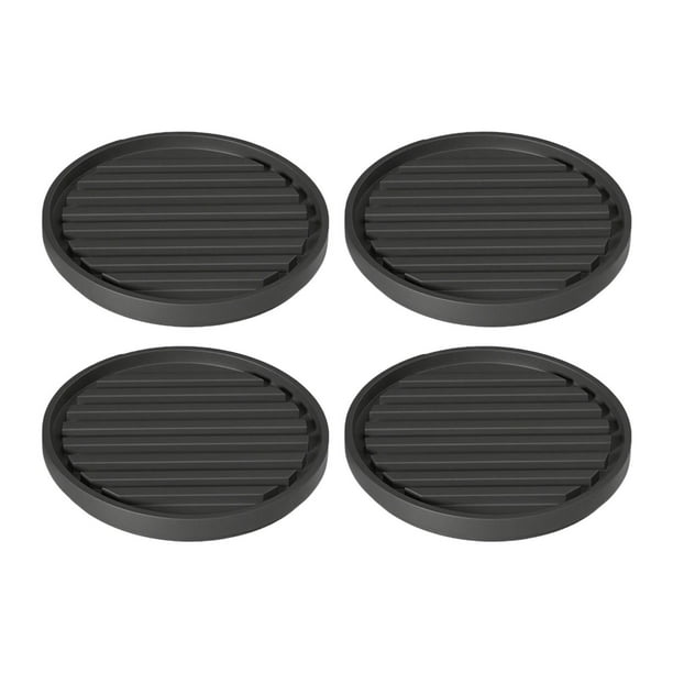 4 topes de goma redondos para ruedas, topes para muebles, protectores de suelo antideslizantes, 85 cm x 1 cm