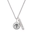 thumbnail image 1 of Delight Jewelry Silvertone Domed Black PTA Silvertone Sisters Best Friends Forever Bar Charm Necklace, 23", 1 of 4
