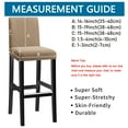 thumbnail image 2 of Bar Chair Covers Waterproof,Set of 2/4/6 Stretch Pub Chair Slipcover Universal Removable Washable Non-slip Jacquard Counter Height Bar Stool Covers for Cafe Kitchen Hotel-4-Khaki, 2 of 6