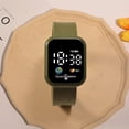 thumbnail image 5 of Fasijew Sporty Watch Square Dial Watch Earth Design Sport Watch Square Dial Touch Screen Big Number LED Digital Watch Silicone Wristband, 5 of 7