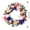 D, variant on 4th of July Red White Blue Patriotic Wreath - Front Door Porch Wall Hanging Wreath for Memorial Day Independence Day Party Decor