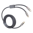 thumbnail image 2 of Auditory Splitter Cable Gold-Plated Contacts Male to 2RCA Male Plugs for Home Theater Systems, 2 of 9