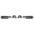 thumbnail image 3 of Krator Chrome Foot Pegs with 1-1.25" Inch Engine Guard Clamps, Anti-Vibrate, Foldable, Compatible with 2009-2017 Harley Davidson V Rod Muscle VRSCF, 3 of 6