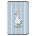 thumbnail image 3 of Cute White Duck Blue Stripes Outdoor Picnic Blanket, Foldable Waterproof Beach Mat, Portable Beach Blanket for Beach Camping, Hiking, Family Concerts, 3 of 8