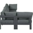 thumbnail image 6 of Meridian Furniture Nizuc Grey Outdoor Patio Modular Sectional, 6 of 11