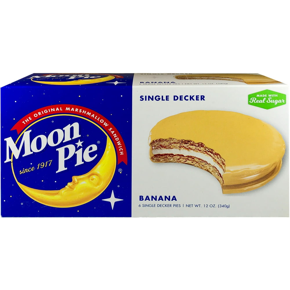Moon Pie Original Banana Marshmallow Sandwiches, 2 Oz., 6 Count