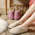 thumbnail image 2 of AUXDIQ Mens Womens Comfort Slippers Plush Lining Winter Memory Foam House Shoes Slip On Bedroom Slippers, 2 of 5