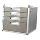 thumbnail image 2 of Archivador, caja de almacenamiento de documentos de papel A4, organizador de archivos de aleación de aluminio, archivador con cajón de escritorio para, 2 of 9