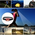 thumbnail image 2 of Transemion Outdoor COB LED Headlight Helmet 3 Modes Adjustable Emergency Lamp Head Torch Headlamp for Running Riding Fishing Black, 2 of 6