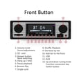 thumbnail image 2 of Bluetooth Vintage Car Stereo MP3 Player Dual Knob Audio Classic Stereos, USB/SD/MP3/AUX FM WMA/WAV Radio Receiver Hands Free Wireless Remote Control, 2 of 7
