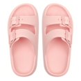 thumbnail image 6 of BERANMEY Double Buckle Adjustable Slides Sandals for Women and Men Casual Pillow Slippers for Women EVA Flat Slides Sandals, 6 of 6