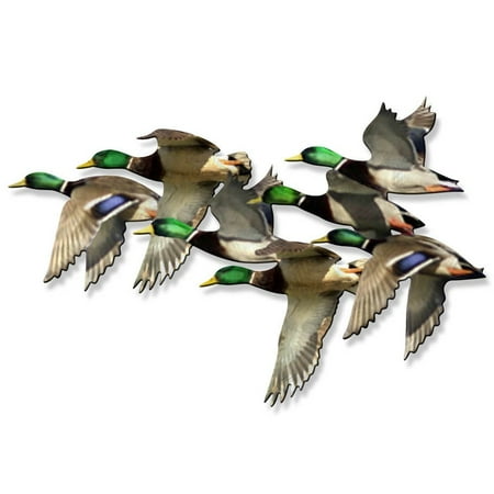 ALL MY WALLS Metal Wall Art 'String of Mallards' Ash Carl