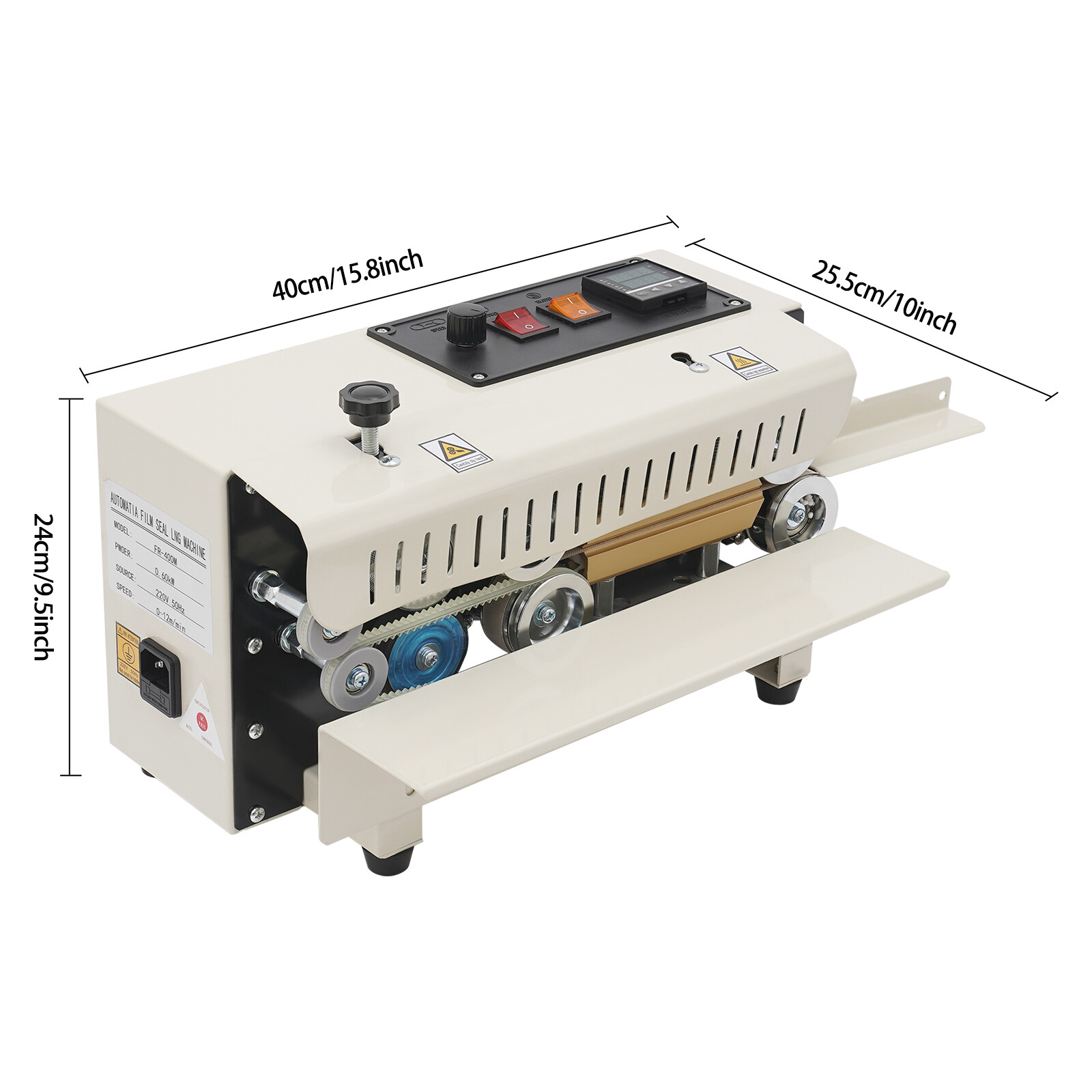 Vacuum Sealers, Automatic Continuous Bag Sealer, Commercial Sealing Machine, Iron & Stainless Steel, for Food Packaging, Factory