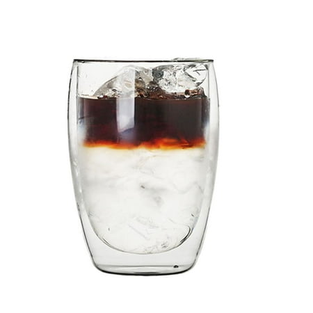 

Double-Layer Glass Coffee Glass Mug Double-Layer Glass Tea Cup Heat-Resistant Milk Cup Glass Cup 350ml