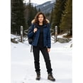 thumbnail image 4 of Wantdo Women's Winter Coat Waterproof Winter Jacket Hooded Cotton Puffer Jacket Navy M, 4 of 11