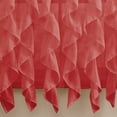 thumbnail image 2 of Sweet Home Collection Chic Sheer Voile Vertical Ruffled Tier Window Curtain Panel 96" x 50", 2 of 3