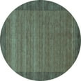 thumbnail image 1 of Ahgly Company Indoor Round Abstract Light Blue Contemporary Area Rugs, 6' Round, 1 of 4