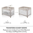 thumbnail image 6 of Evenflo Eris One-Hand Playard with Bassinet, Truffle Taupe, 6 of 12