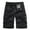 Black, variant on HCNTES Men's Shorts Elastic Waist Drawstring Cargo Summer Beach Shorts(Black,36)