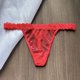thumbnail image 3 of Tanga con letras de cristal y nombre personalizado, bragas de Bikini de encaje, Tanga de cintura baja, joyería corporal Sexy para regalo de esposa, 3 of 5