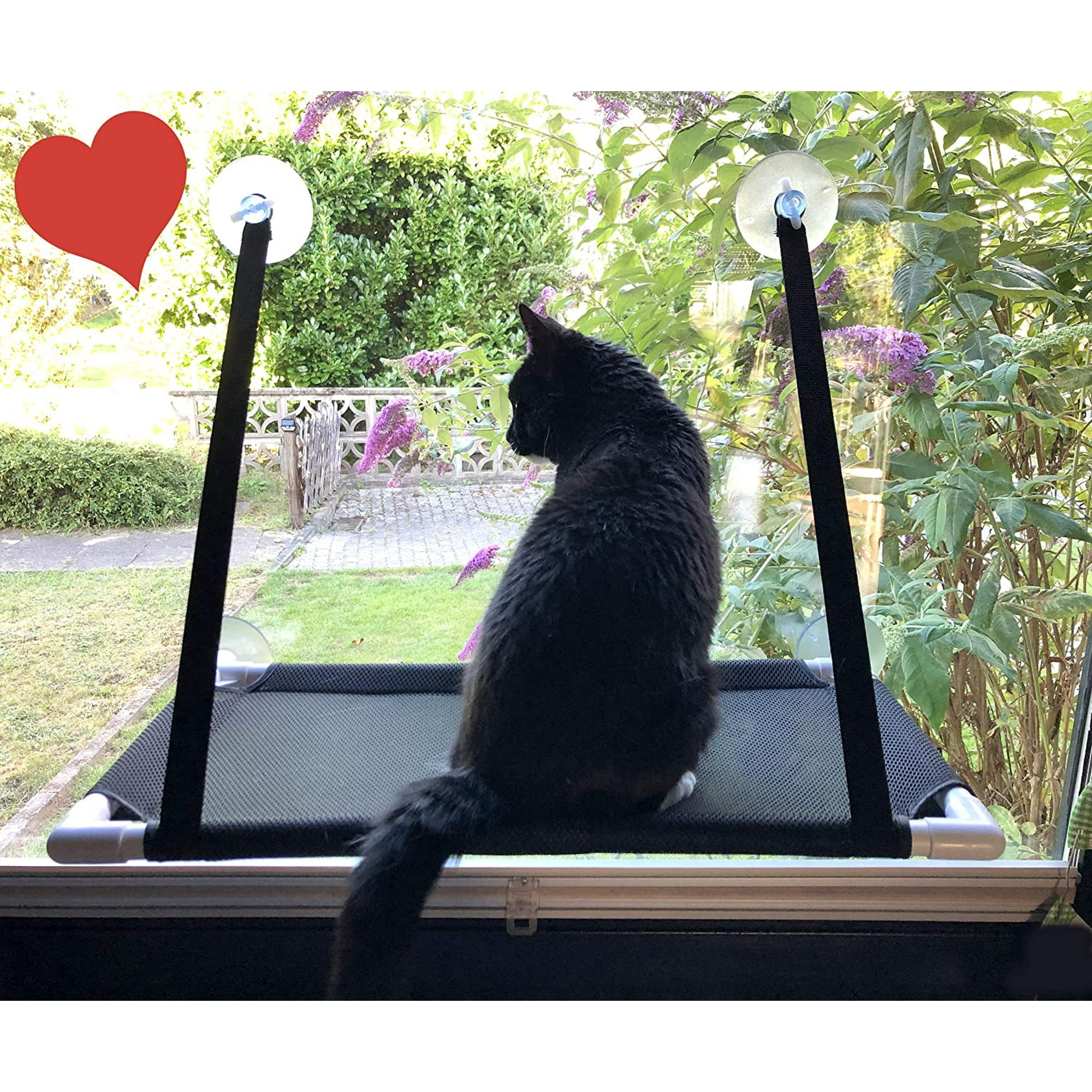 Heart to tail window mounted cat bed hot sale