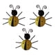 thumbnail image 4 of Kearding 3 unids/set exquisita decoración del hogar añadir encanto al espacio de vida estilo único Metal decoraciones de jardín escultura de amarillo 10Conjunto, 4 of 6