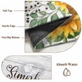 thumbnail image 6 of Yellow Sunflowers Area Rugs 8'x10', Small Throw Rugs for Living Room Patio, Farmhouse Floral Rustic Botanical Grey Wood Indoor Outdoor Rug Non-Slip Low Pile Carpet Runner Reversible Floor Mats, 6 of 8