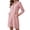Red, variant on Mlkoz Fall Dresses for Women Casual Striped Collared Shirt Dress Long Sleeve With Pockets Fitted Waist Daily Wear