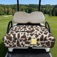 thumbnail image 2 of Whosucclay Giraffe Print Cover Club Car Seat Cover Protector, Golf Cart Accessories 4 Storage Pockets Nonskid Bottom Golf Cart Seat Towel for Seat Covers EZGO, 2 of 9