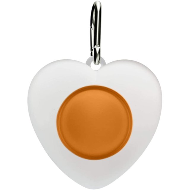 2021 New Fidget Dimple Toy Keychain Pendent, Silicone Bubbles Flipping Board Toy, Stress Relief Simple Sensory Dimple Toy for Concentration Training, Hand Exercise Educational Toy for Kid Adult (#13)