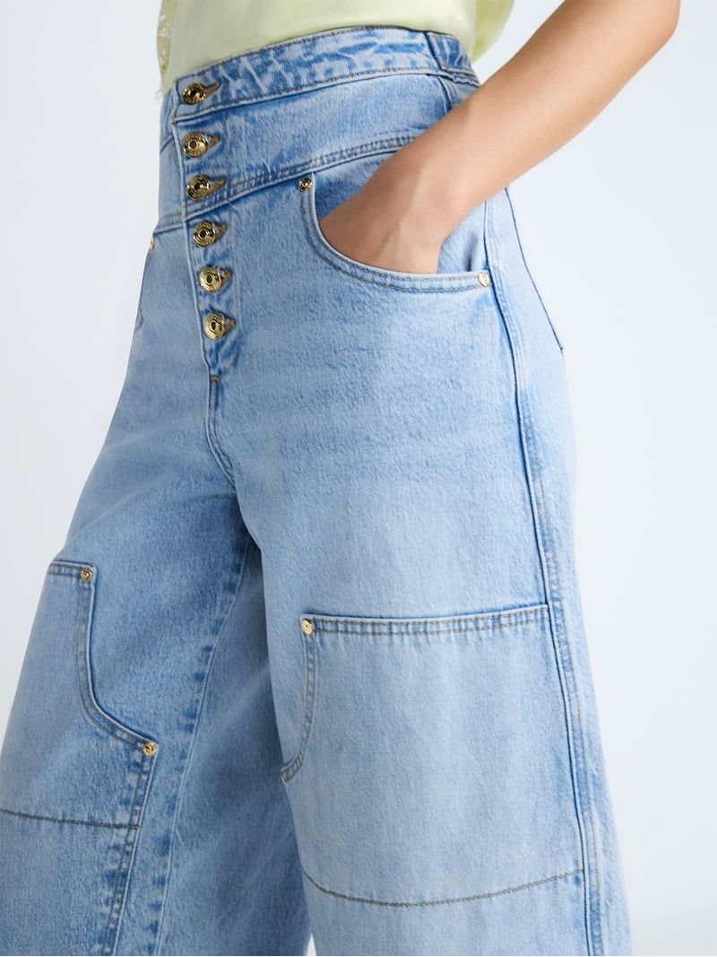 Devil Wears Prada Scoop Collection Women's High Waisted Jeans