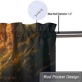 thumbnail image 5 of Deer Kitchen Valance Curtain Rod Pocket Animal Forest Wildlife Hunting Nature Jungle Window Treatment Valance Curtains for Bathroom 54 by 18 in, 1 Panel, 5 of 6