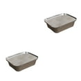 thumbnail image 1 of bedienty Pack of 10 Aluminum Foil Pans Take-out Containers Large Capacity Food Container Baking Plate Home Tools Single-use Pan 700ml cover 2Set, 1 of 6