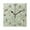 Black, variant on Birds in Bloom Wall Clock Square Clock Decoration Creative Clock Dual Use Black Pointer 7.78in