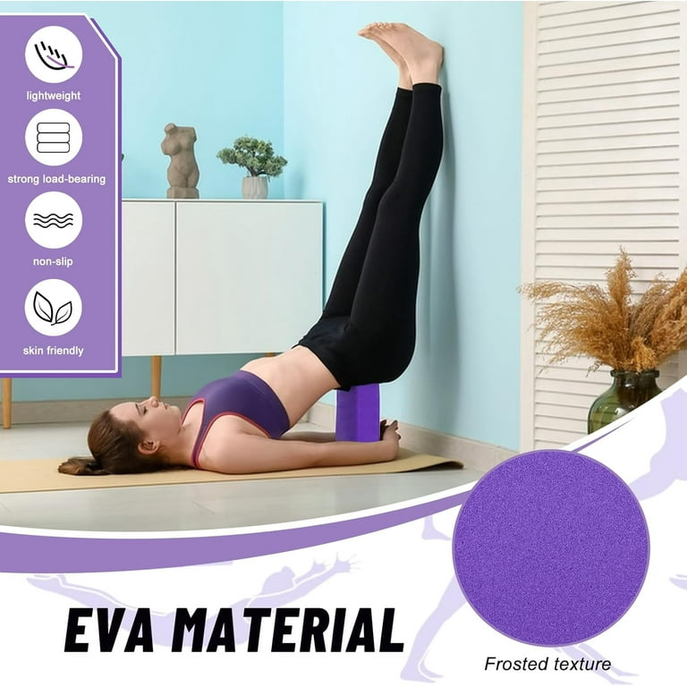 Lot De Yoga My Yoga : 2 Blocs En Mousse EVA + Sangle De 6 Pieds (rose)