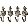 thumbnail image 1 of sourcingmap Zinc Alloy Curtain Tiebacks Vintage Style Curtain Ties Window Hangers Hooks Bronze 4 Pcs Banmo, 1 of 4