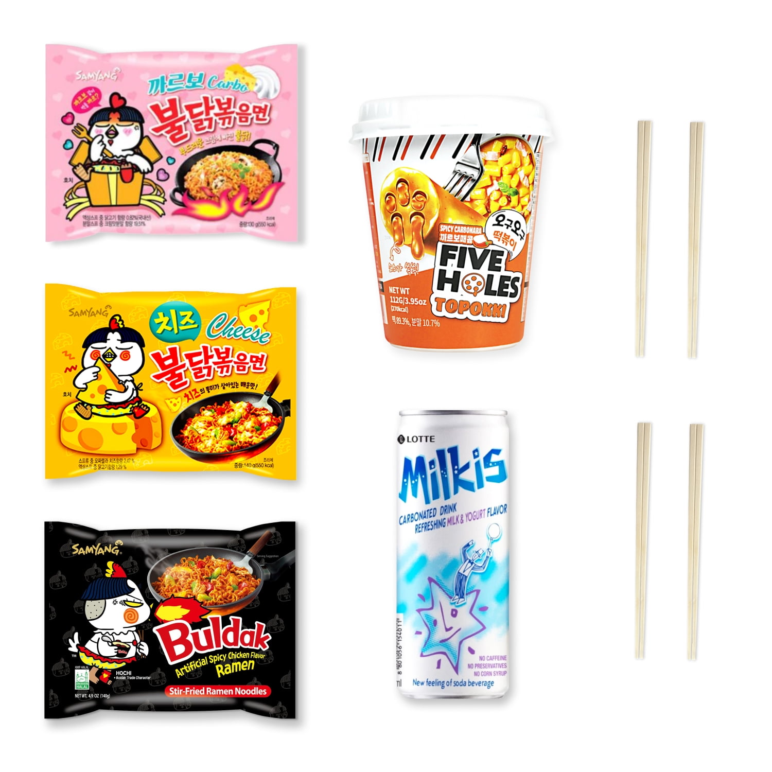 Variety Asian Instant Ramen Bundle | Samyang, Nissin, Nong-shim