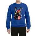 thumbnail image 2 of Wild Bobby Dean Russo German Shepherd Dog Lover Unisex Crewneck Graphic Sweatshirt, Royal, 3X-Large, 2 of 5