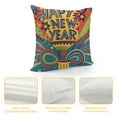 thumbnail image 4 of GOSMITH  Happy New Year Fireworks Balloon Throw Pillow Cover, Holiday Cushion Case Decoration for Sofa Couch, 4 of 5