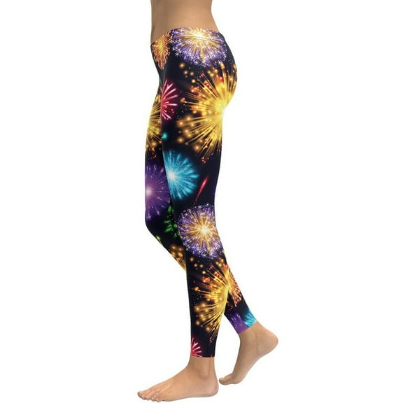 Fireworks Leggings Size: XS for Women | FIERCEPULSE