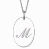 Personalized Sterling Silver Oval Engrav