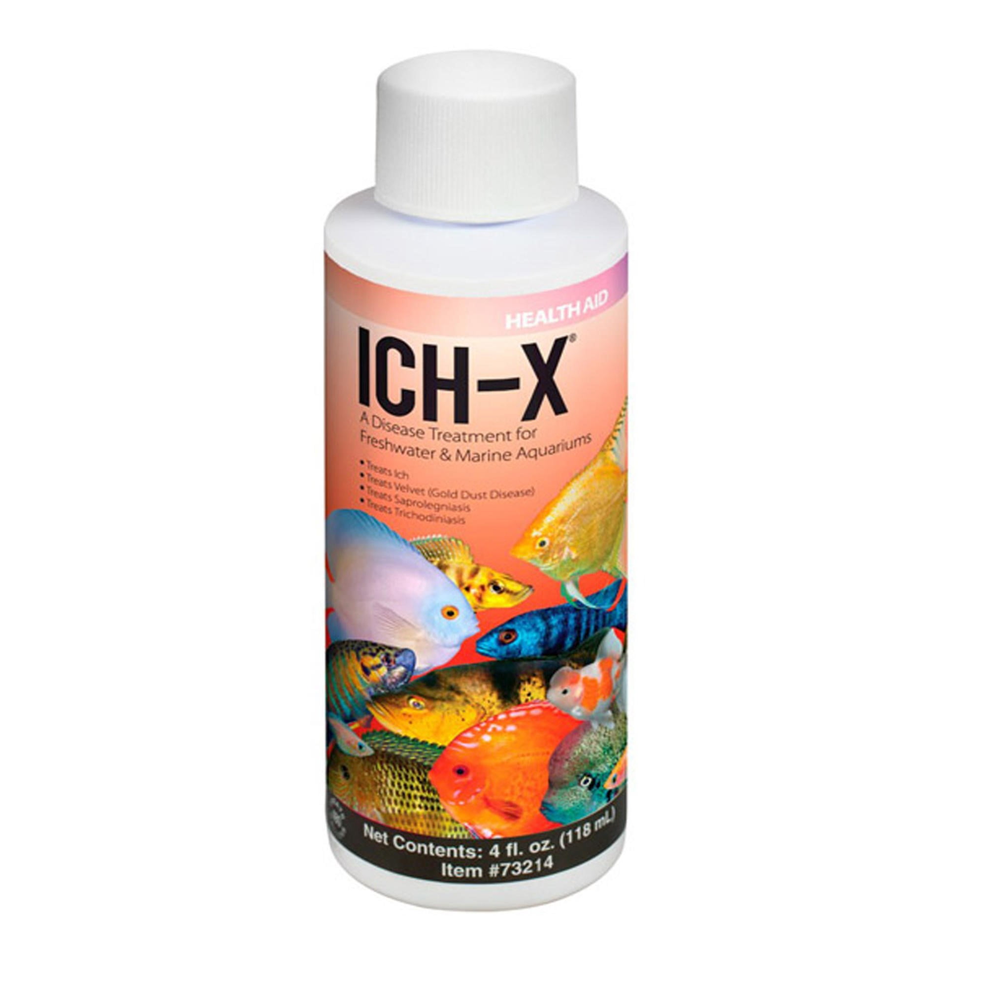 Hikari Aquarium Solutions IchX Liquid Treatment Bottle, 4 Oz