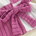 thumbnail image 6 of Xyant Toddler Baby Girl Clothes Long Sleeve Ruffle Shirt Sweatshirt Leggings 2 Piece Color Bolck Infant Baby Girl Fall Winter Spring Outfit (Red,2-3 Years), 6 of 7