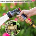 thumbnail image 4 of Brass Valve 3/4 Ball Valve Plug Valve With Handle For Garden Hose25mm (2 Piece), 4 of 5